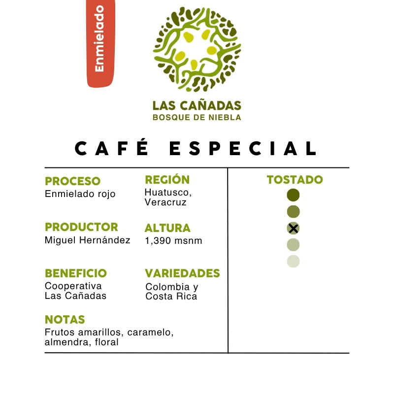 Café enmielado, Huatusco, Veracruz - Proceso Honey Rojo 500 gr - Imagen 3